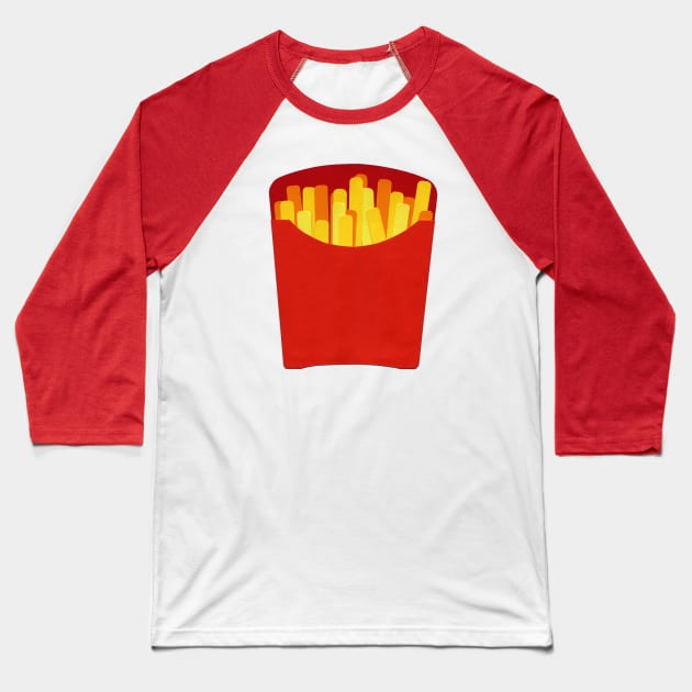 Carton Of Fries Baseball T-Shirt by Rosi Feist